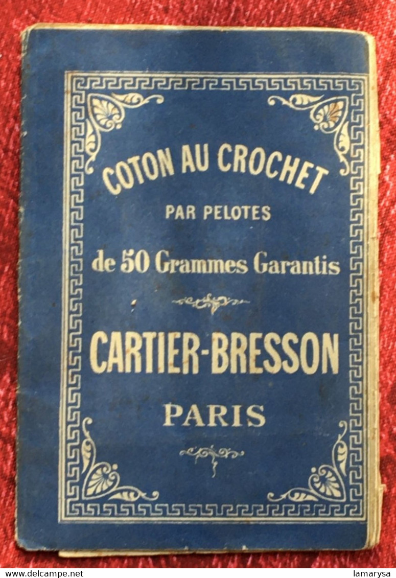 CARTIER-BRESSON Paris Coton Au Crochet Par Pelotes De 50 Gr Garantis-Loisir Créatif Vintage Pattern- Scrapbooking-modèle - Cross Stitch