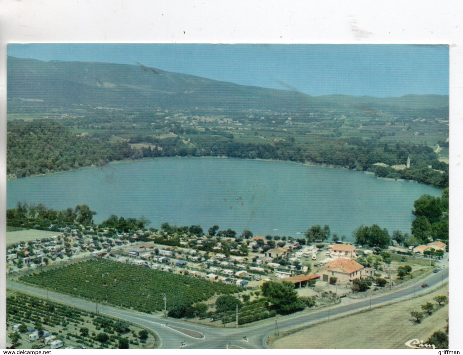 CABRIERES D'AIGUES VUE AERIENNE CPSM GM TBE - Cabrieres D'Aigues