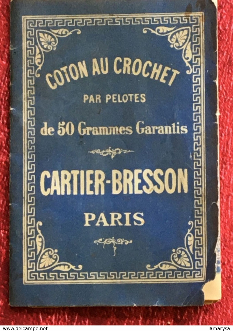 CARTIER-BRESSON Paris Coton Au Crochet Par Pelotes De 50 Gr Garantis-Loisir Créatif Vintage Pattern- Scrapbooking-modèle - Cross Stitch