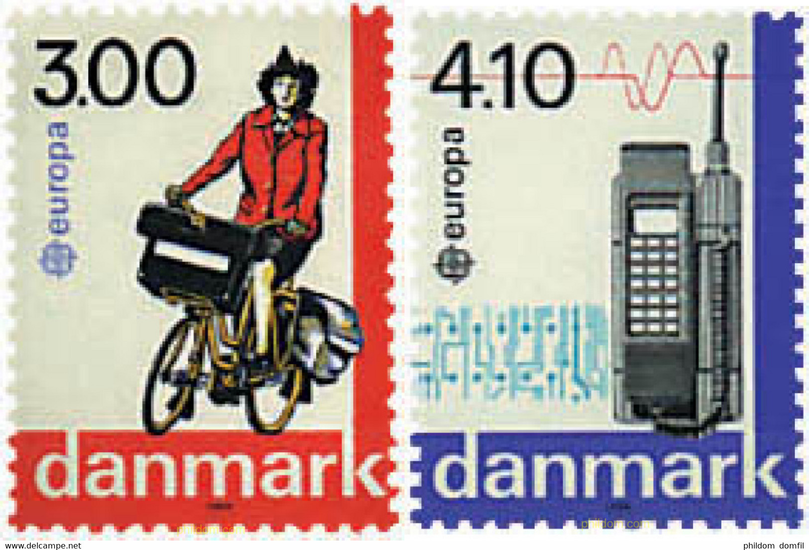 96255 MNH DINAMARCA 1988 EUROPA CEPT. TRANSPORTE Y MEDIOS DE COMUNICACION - Bádminton