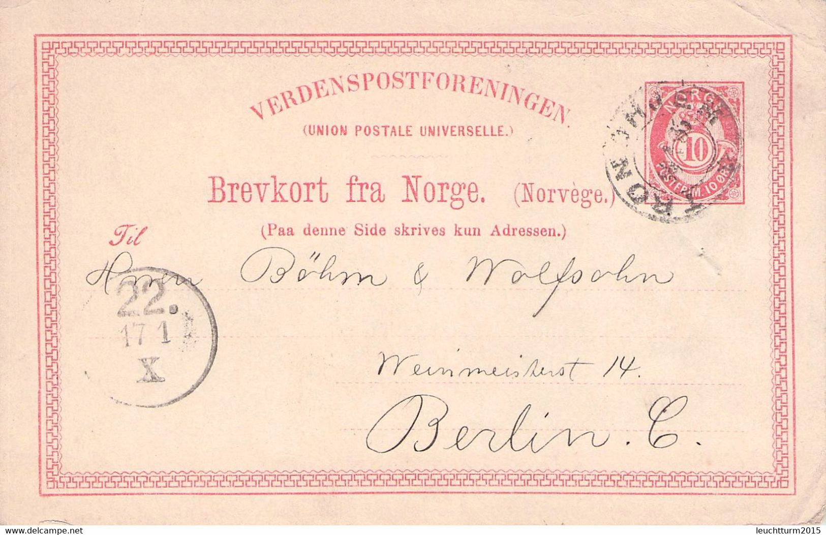 NORWAY - SMALL COLLECTION POSTAL STATIONERY 1884-1904 /GR298 - Entiers Postaux