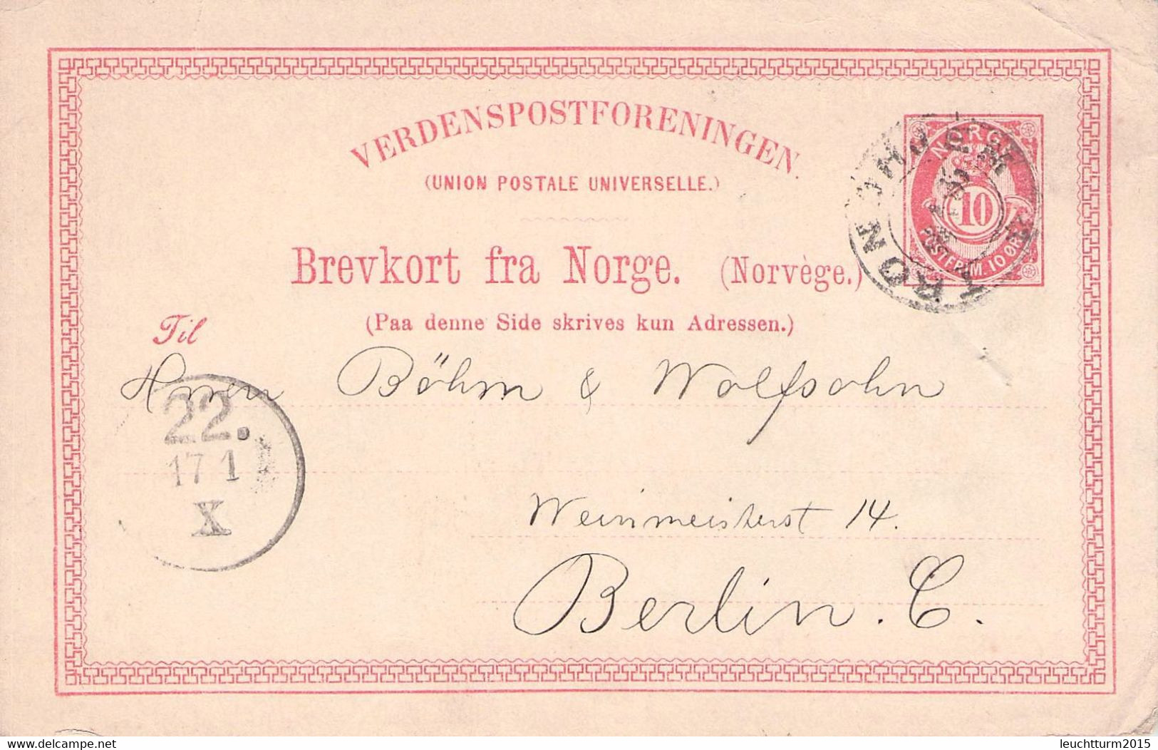 NORWAY - SMALL COLLECTION POSTAL STATIONERY 1884-1904 /GR298 - Ganzsachen