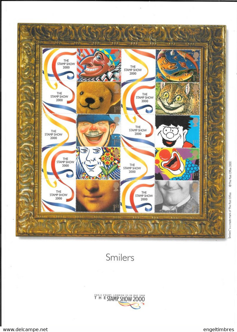 GB 2000 Smilers Sheet - SMILES - Personalisierte Briefmarken