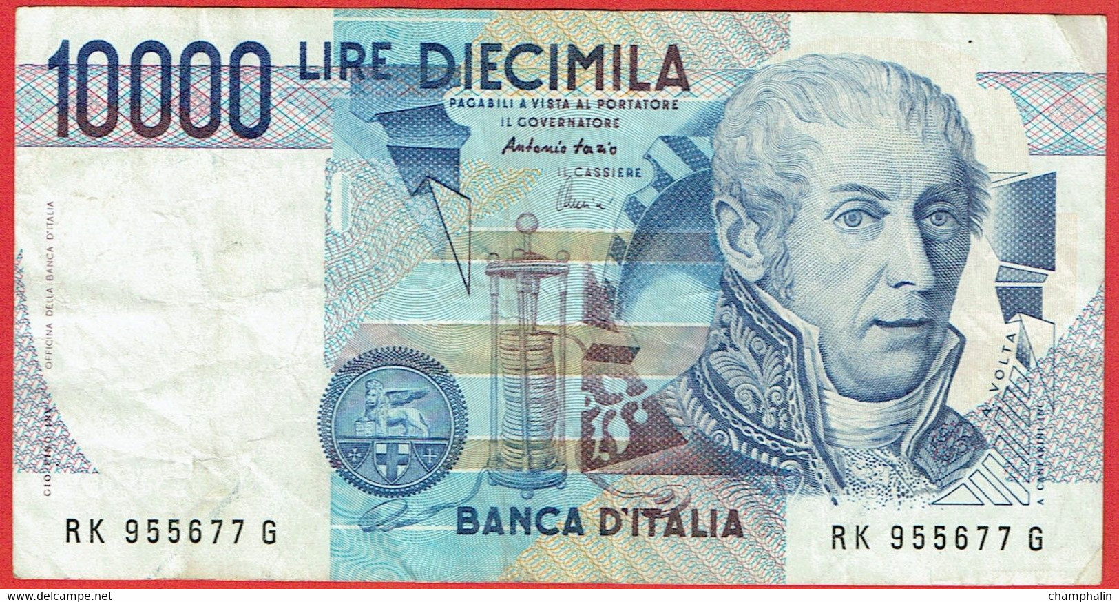 Italie - Billet De 10000 Lire - A. Volta - 3 Septembre 1984 - P112d - 10000 Lire