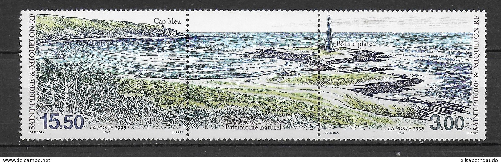 SPM - 1998 - LIVRAISON GRATUITE A PARTIR DE 5 EUR D'ACHAT - NATURE - TRIPTYQUE YVERT N°682A **  MNH - - Neufs