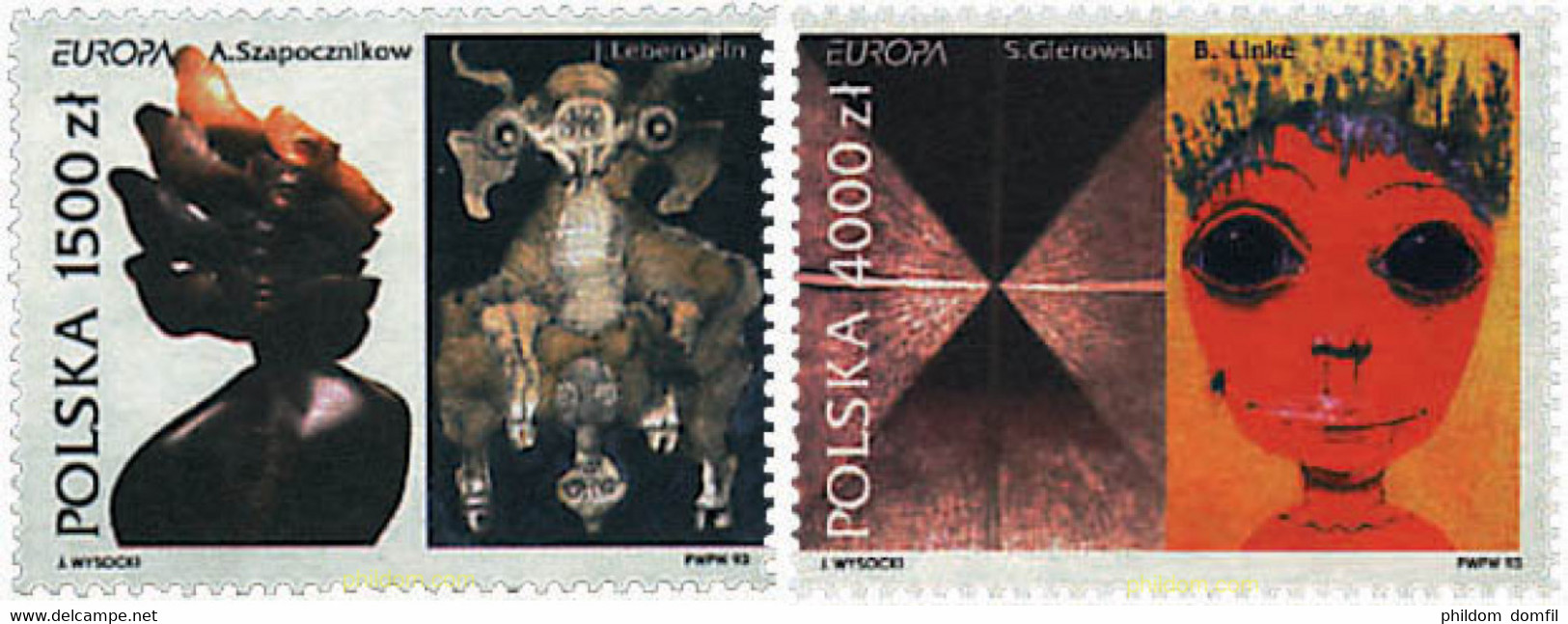 62867 MNH POLONIA 1993 EUROPA CEPT. ARTE CONTEMPORANEO - Unclassified