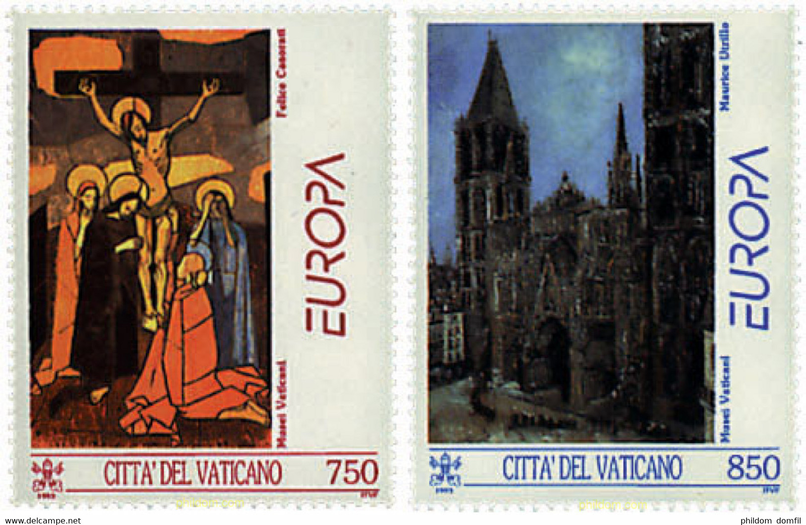 62874 MNH VATICANO 1993 EUROPA CEPT. ARTE CONTEMPORANEO - Oblitérés