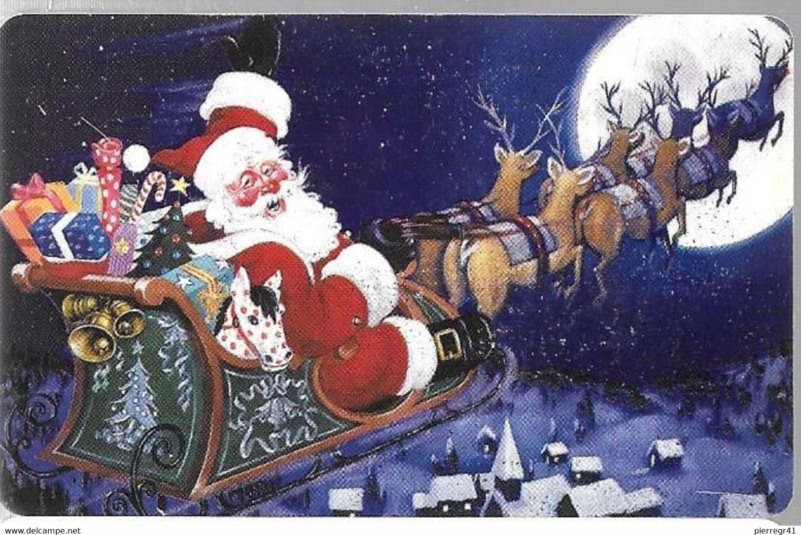 CARTE-PUCE-2000-ALLEMAGNE-12DM-SP17-MERRY XMAS And NEW YEAR-Utilisé TBE - Christmas