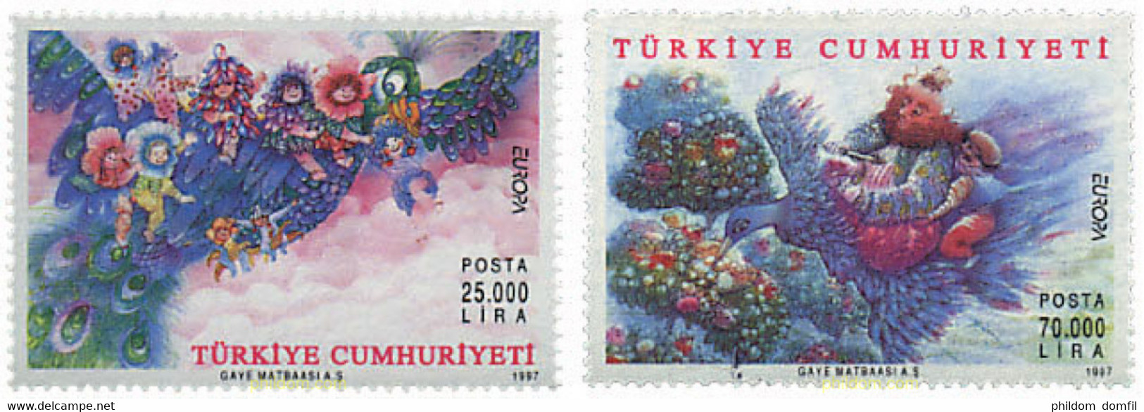 63090 MNH TURQUIA 1997 EUROPA CEPT. CUENTOS Y LEYENDAS - Collections, Lots & Séries