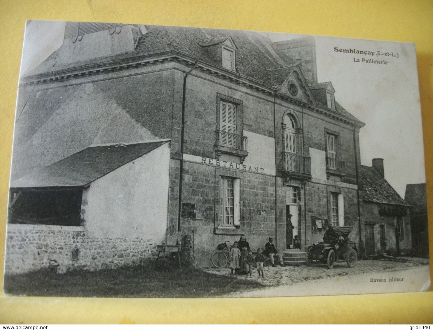 37 2275 CPA 1921 - 37 SEMBLANCAY - LA PAILLETERIE. (RESTAURANT) - ANIMATION. AUTO - Semblançay