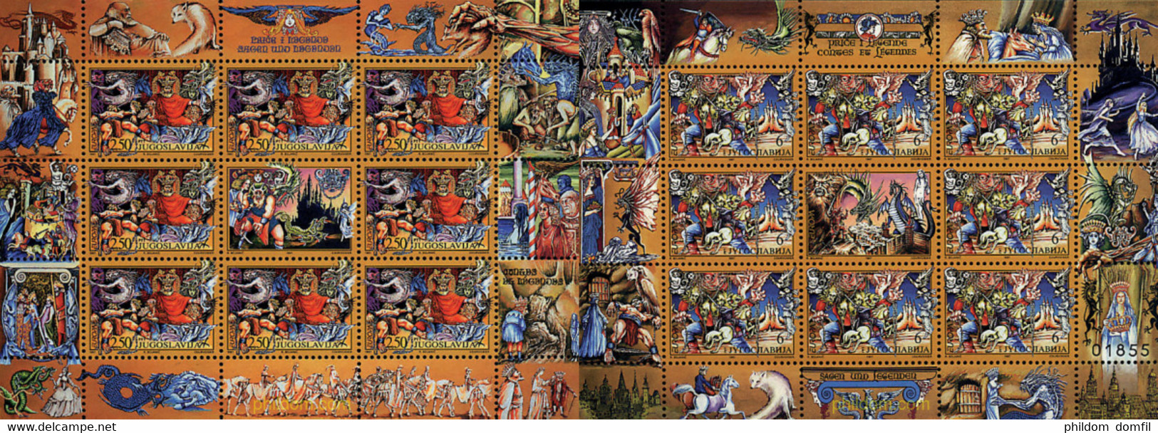 9139 MNH YUGOSLAVIA 1997 EUROPA CEPT. CUENTOS Y LEYENDAS - Used Stamps