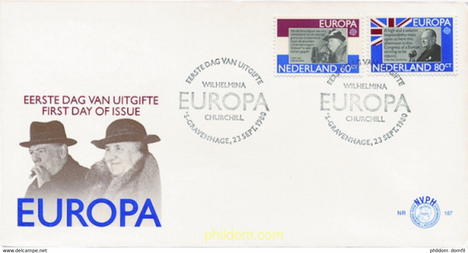 23876 MNH HOLANDA 1980 EUROPA CEPT. GENTE FAMOSA - Sin Clasificación