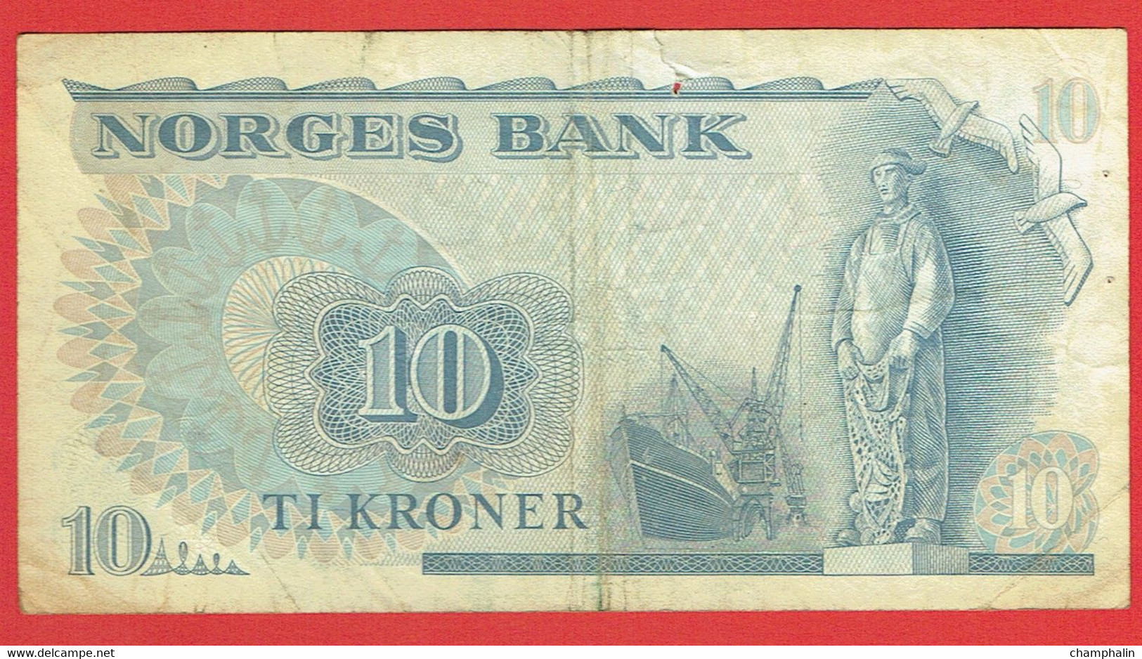 Norvège - Billet De 10 Kroner - Fridtjof Nansen - 1977 - P36b - Norvège