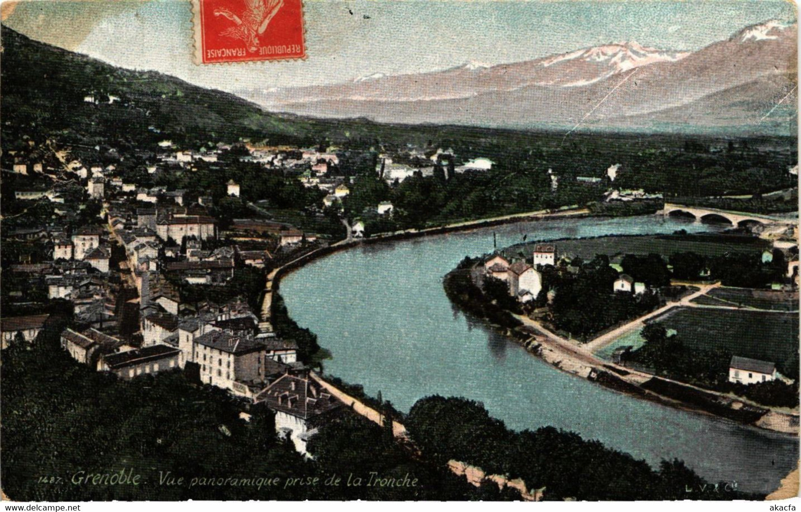 CPA GRENOBLE - Vue Panoramique Prise De La TRONCHE (273226) - La Tronche