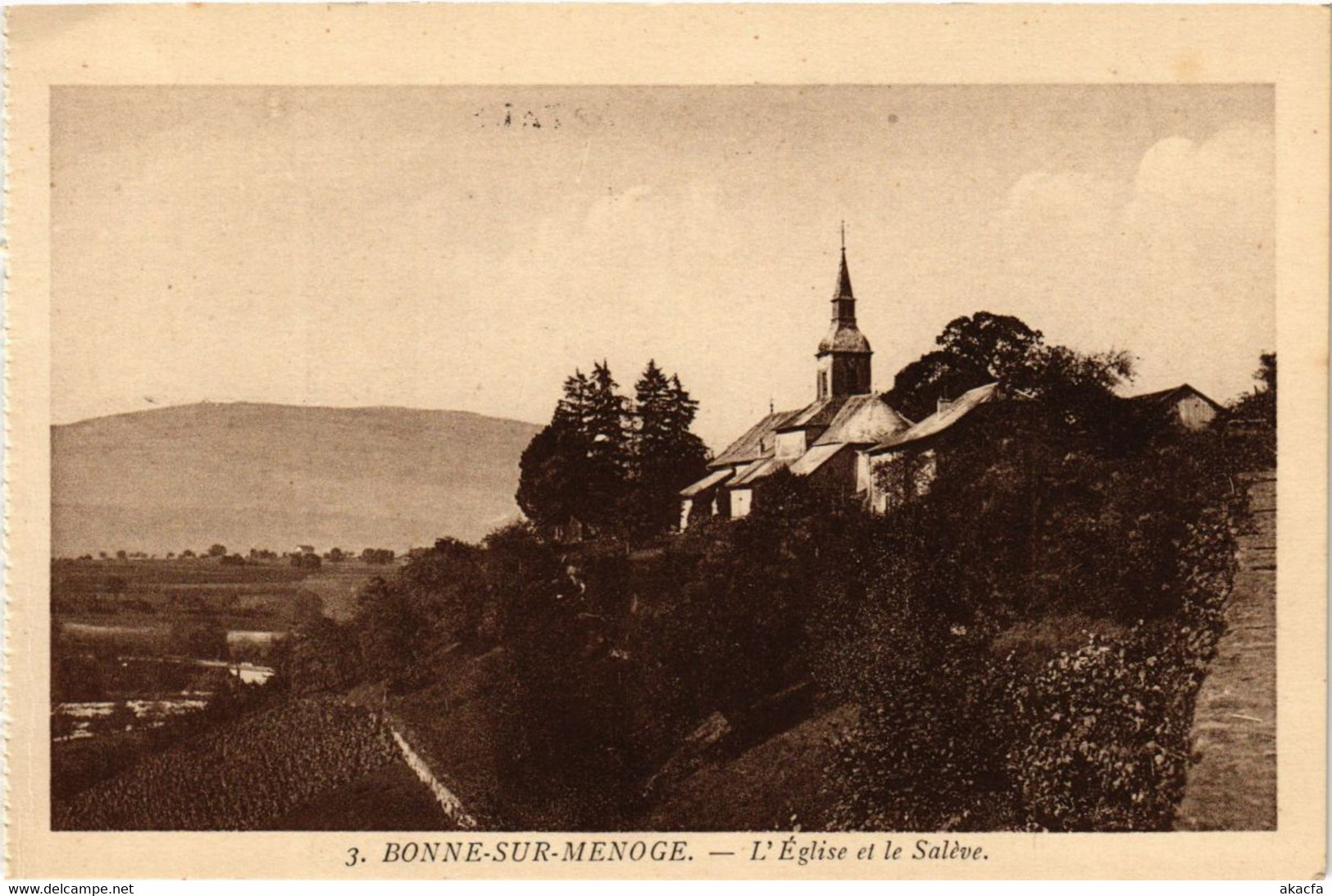 CPA BONNE-sur-MENOGE - L'Église Et Le SALEVE (247950) - Bonne