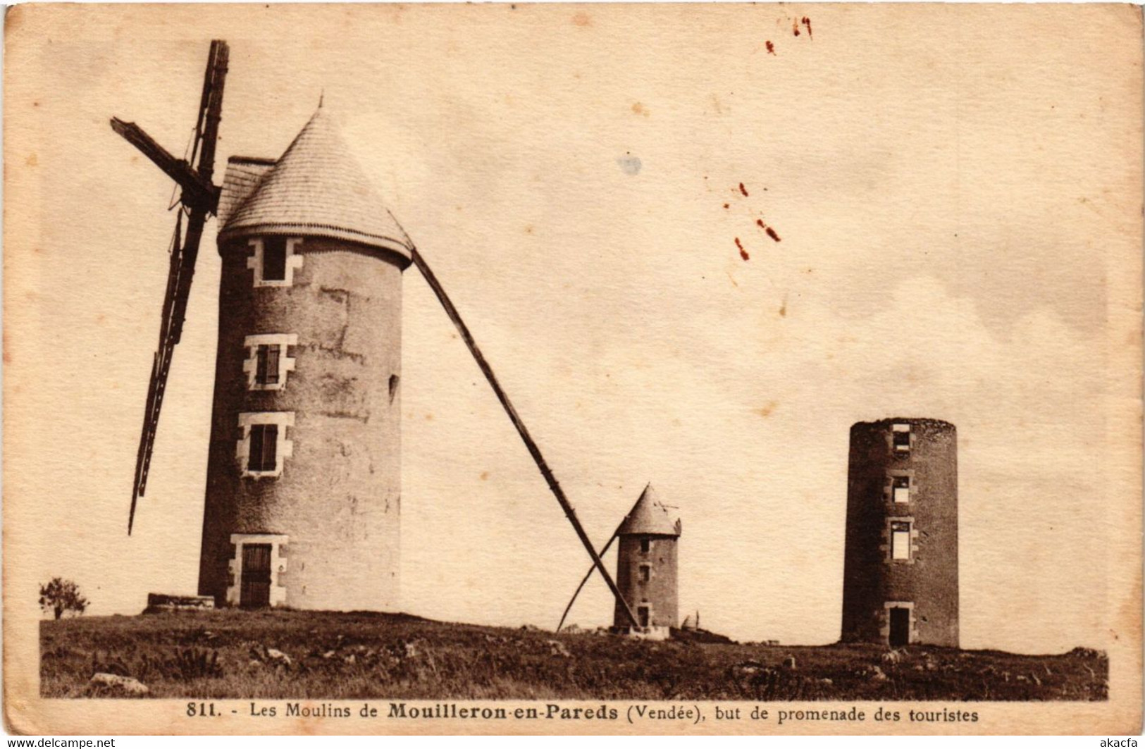 CPA Les Moulins De MOUILLERON-en-PAREDS But De Promenade Des Touristes (167443) - Mouilleron En Pareds