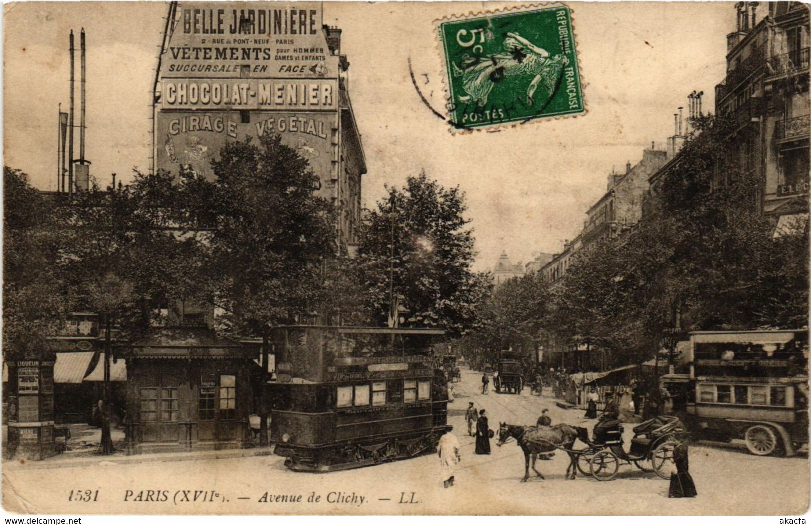 CPA PARIS 17e-Avenue De Clichy (322284) - Arrondissement: 17