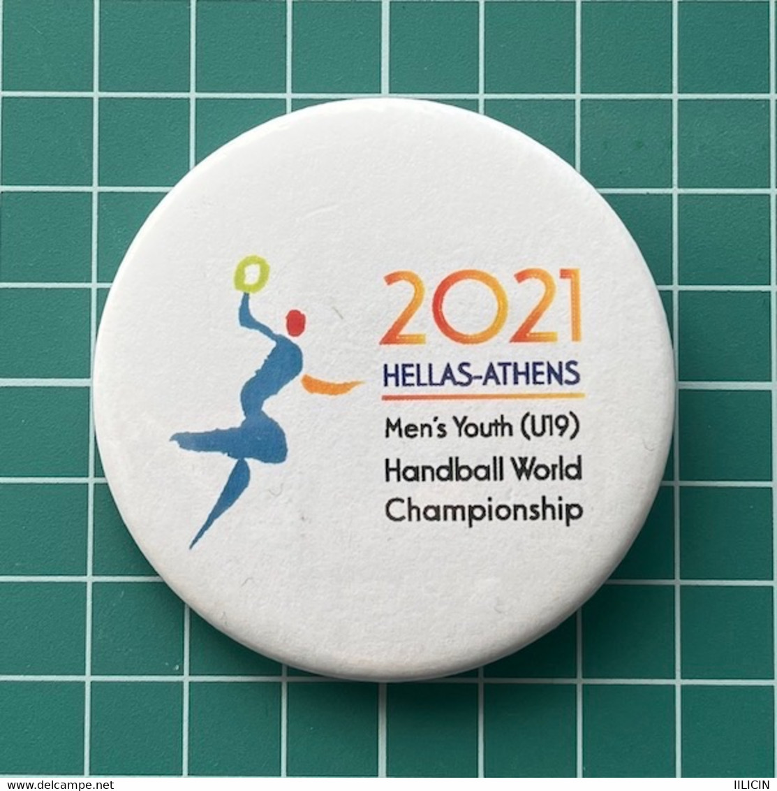 Badge Pin ZN012461 - Handball World U-19 Championships Greece Athens 2021 - Handball