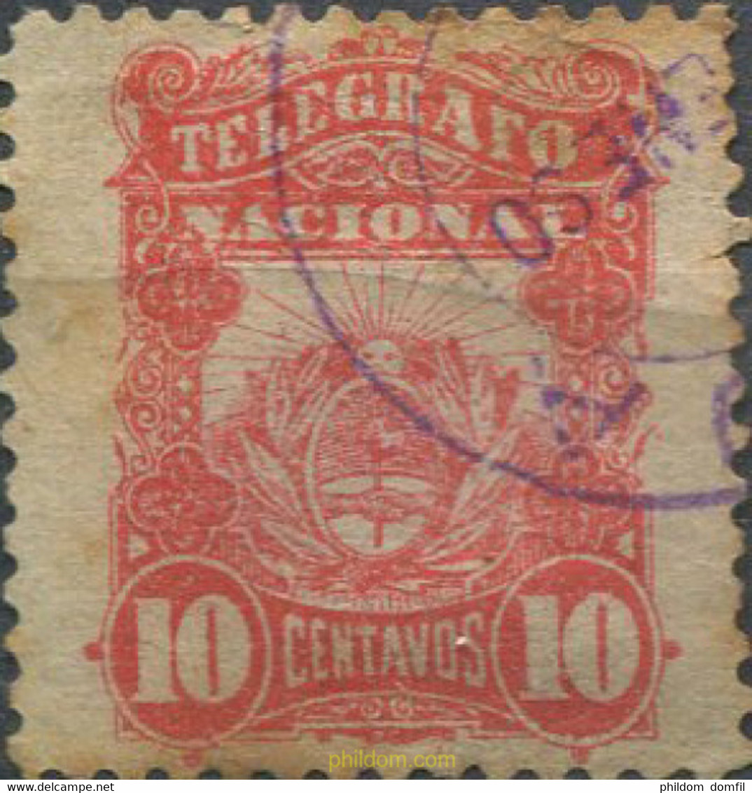 666166 USED ARGENTINA 1887 SELLOS-TELEGRAFO ESPECIAL FERROCARRIL - Neufs