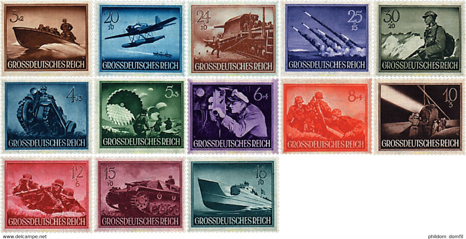 339824 HINGED ALEMANIA 1944 JORNADA DE LOS HEROES - Fallschirmspringen