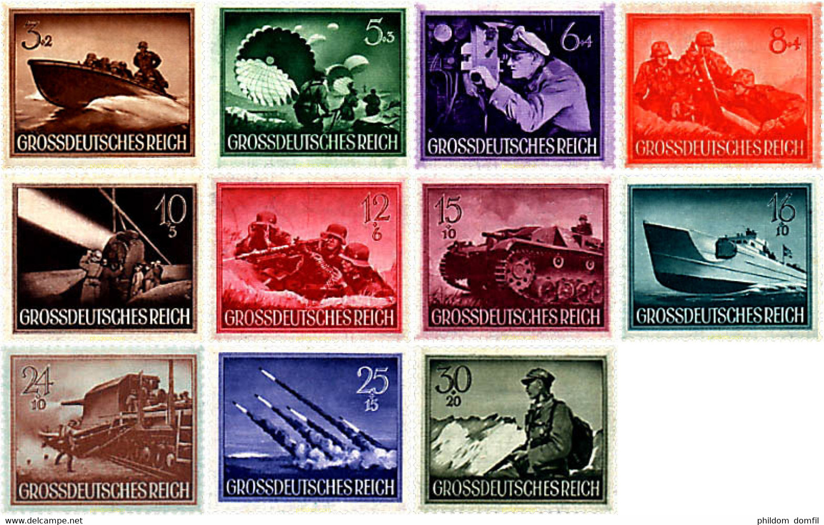 588035 HINGED ALEMANIA 1944 JORNADA DE LOS HEROES - Parachutisme