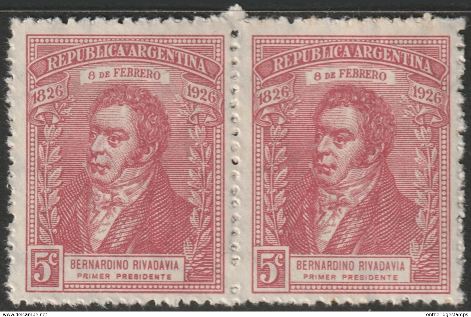 Argentina 1926 Sc 357  Pair MNH** - Unused Stamps