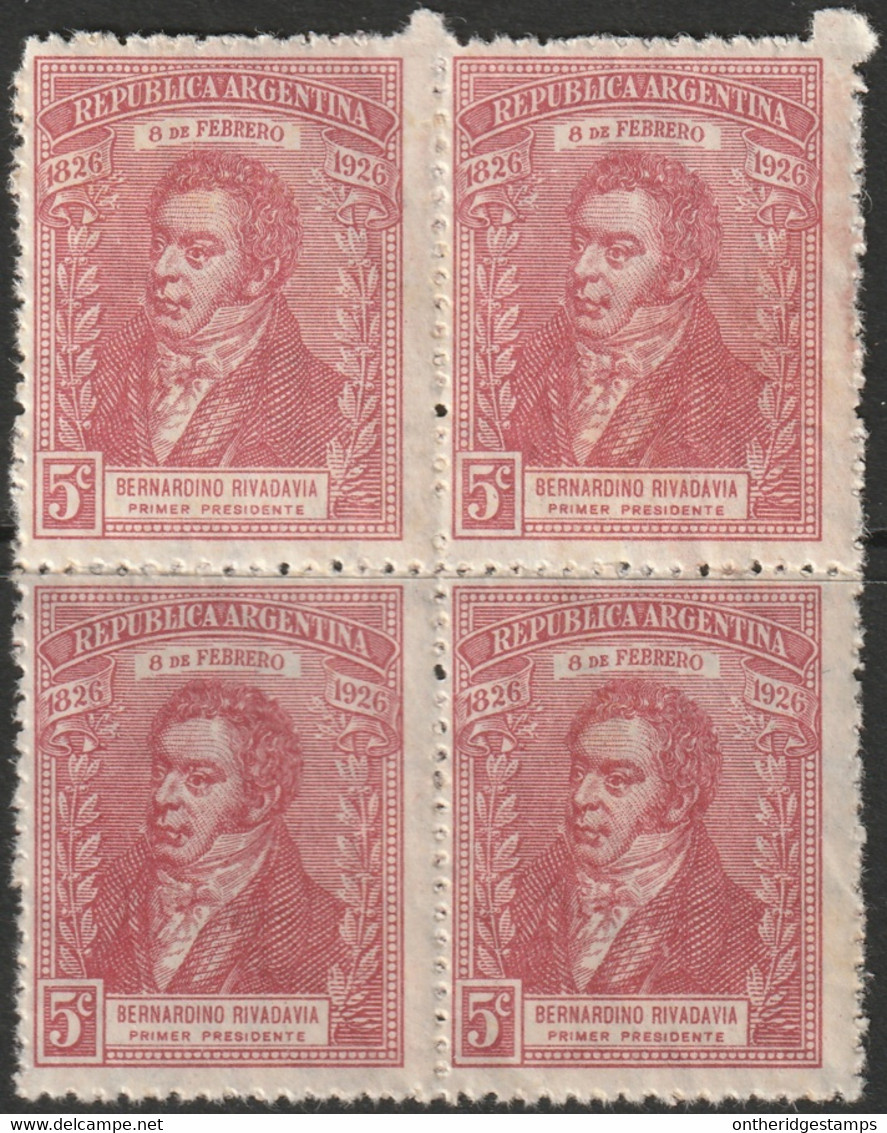 Argentina 1926 Sc 357  Block MNH** - Unused Stamps