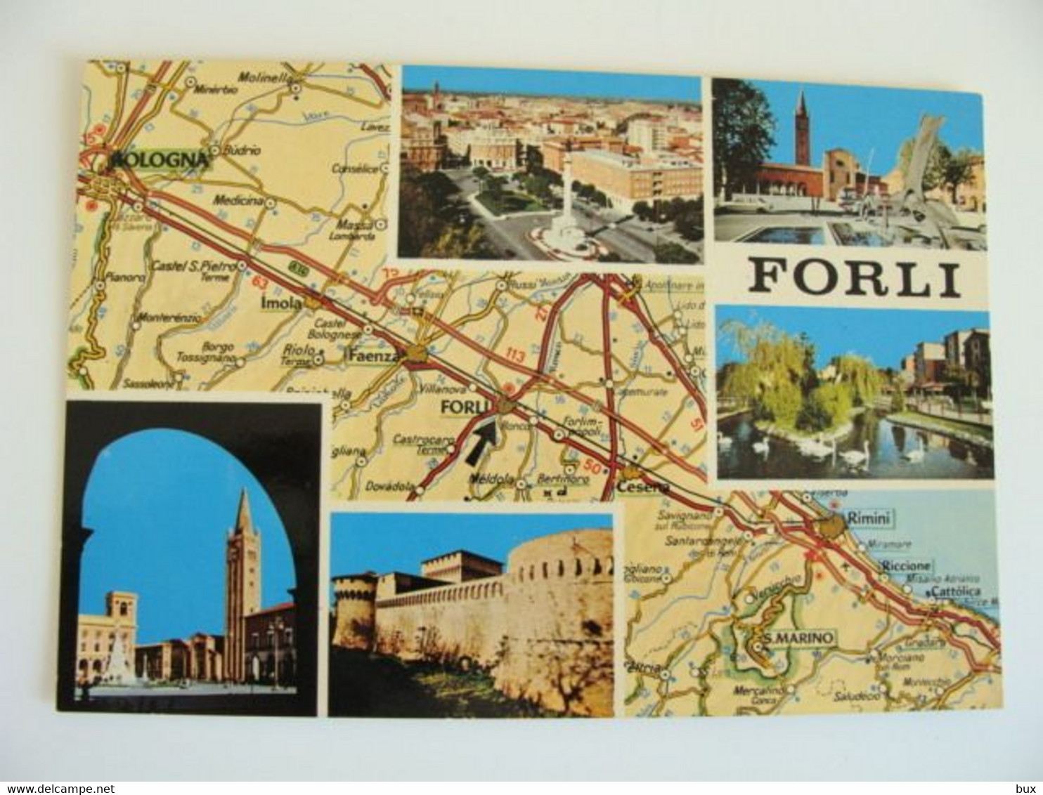 FORLI CARTINA GEOGRAFICA  MAPPA QRA  QSO CB    CORRISPONDENZA   Amateur   Radio Amateurs   QSL RADIO CARD  QX - CB-Funk