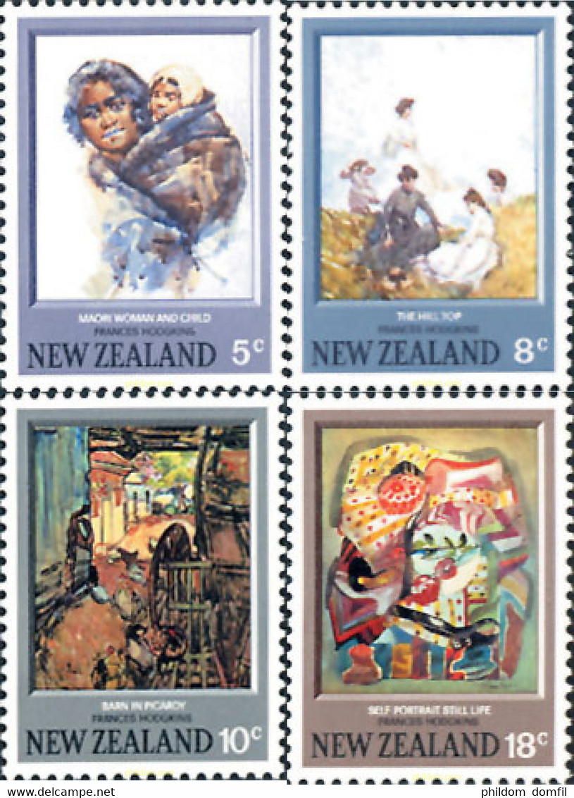 60834 MNH NUEVA ZELANDA 1973 PINTURAS - Abarten Und Kuriositäten