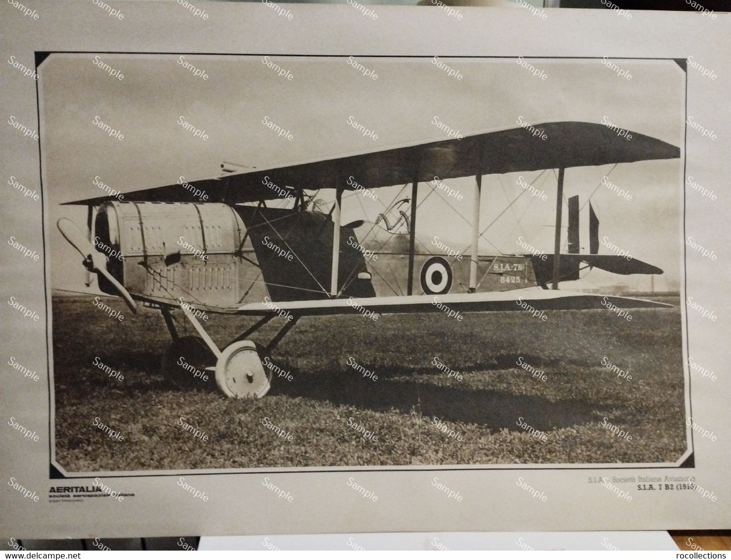 Foto Riproduzione Aviazione AERITALIA  Società Italiana Aviazione S.I.A. 7B2 1918 - Luchtvaart