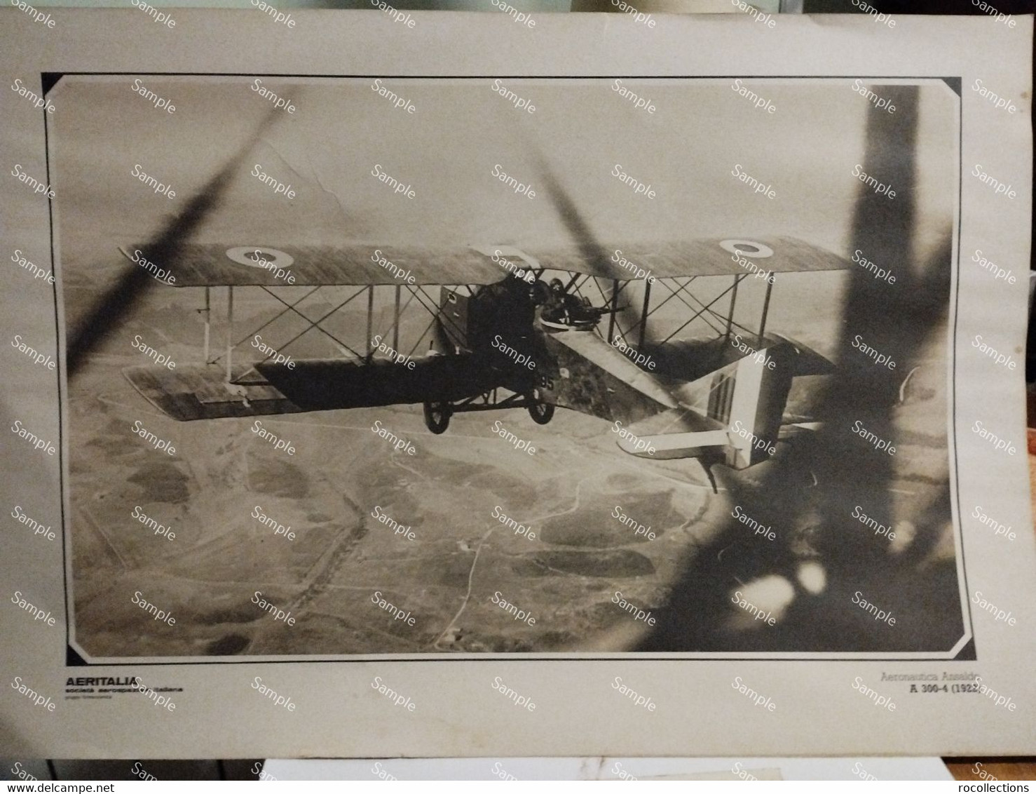 Foto Riproduzione Aviazione AERITALIA Aeronautica Ansaldo A 300-4 1922 - Aviazione