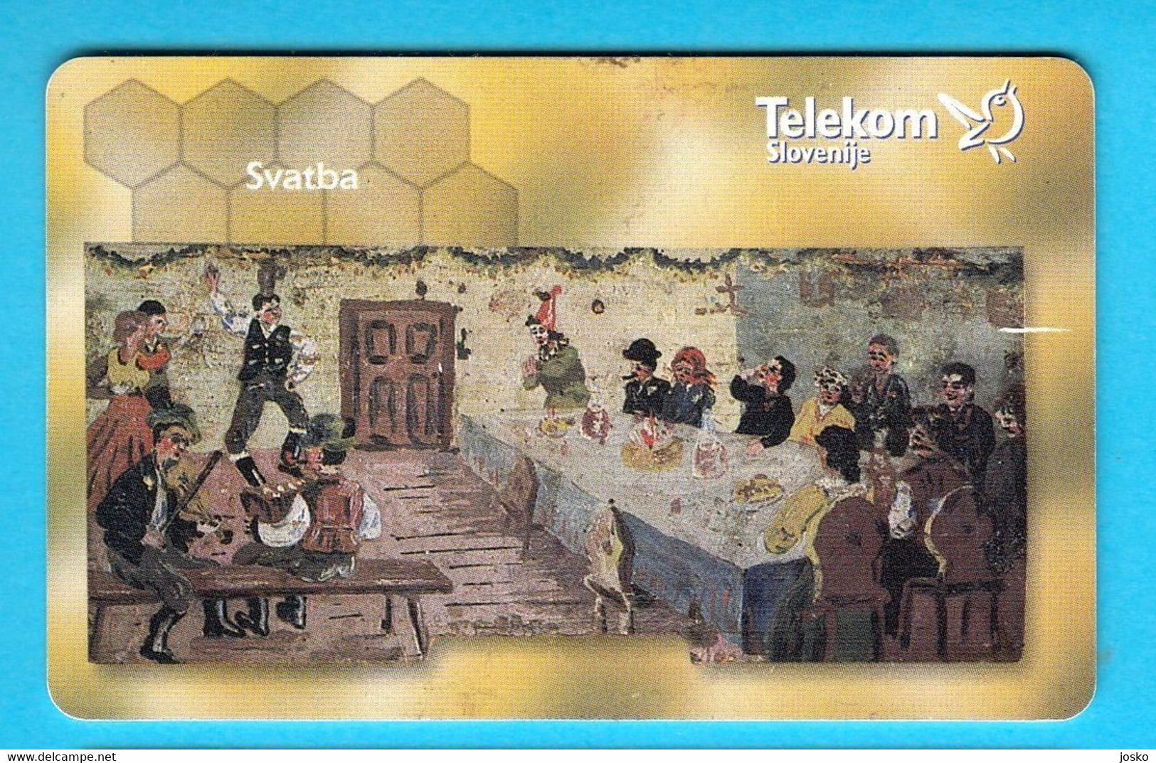 BEES - HONEYCOMB #1 Slovenian Old Rare Card * Honeybee Abeille Bee Biene Abeja Ape Bienen Api Abejas Abeilles Honeybees - Api