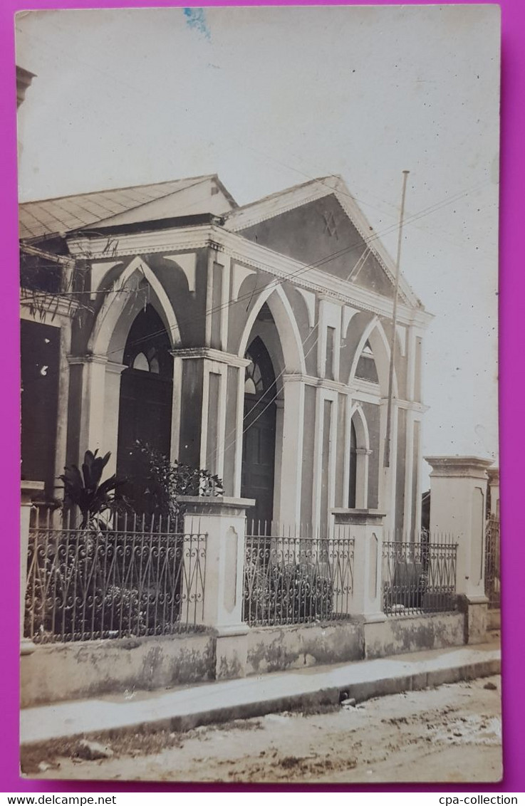 Photo Postcard Loge Maçonnique Holguin Cuba Logia Masonica Rare Franc Maçonnerie Masonic Maçon Freemasonry Masoneria - Kuba