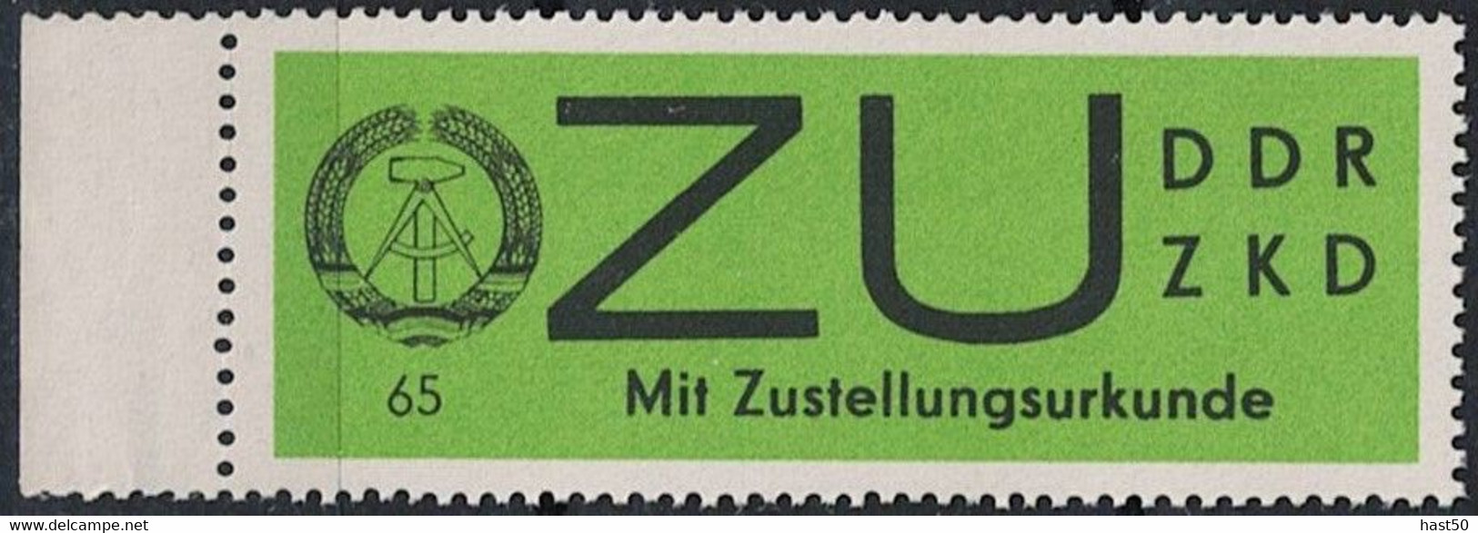 DDR GDR RDA - ZKD (D) Zustellungsurkunde (MiNr: 2x)  1965 - Postfrisch ** MNH - Mint