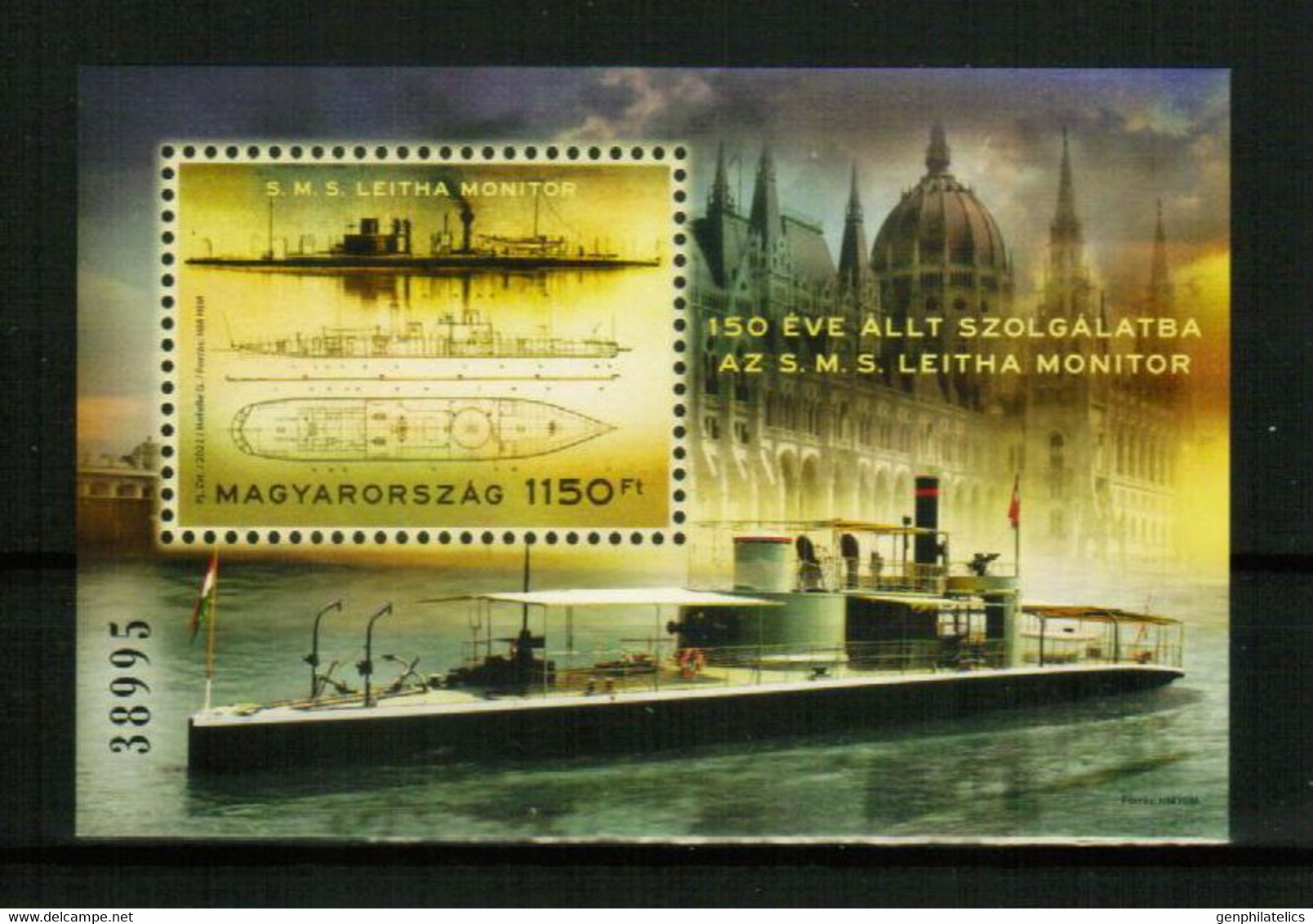 HUNGARY 2022 TRANSPORT Vehicles SHIPS - Fine S/S MNH - Unused Stamps
