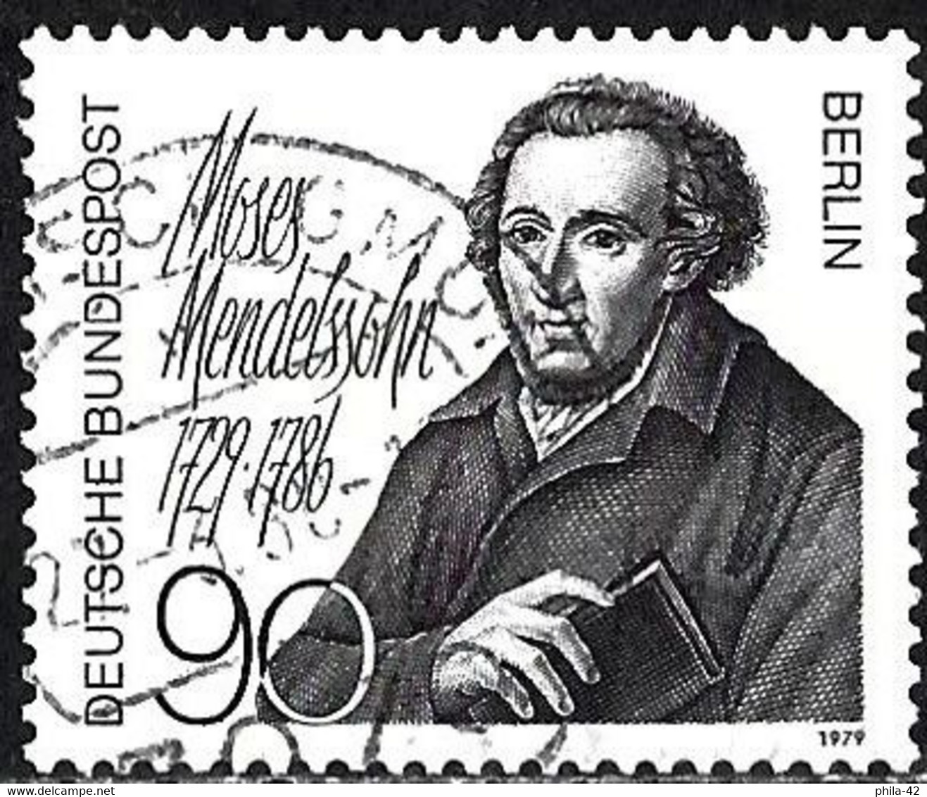 Germany (Berlin) 1979 - Mi 601 - YT 567 ( Moses Mendelssohn, Philosopher ) - Gebraucht