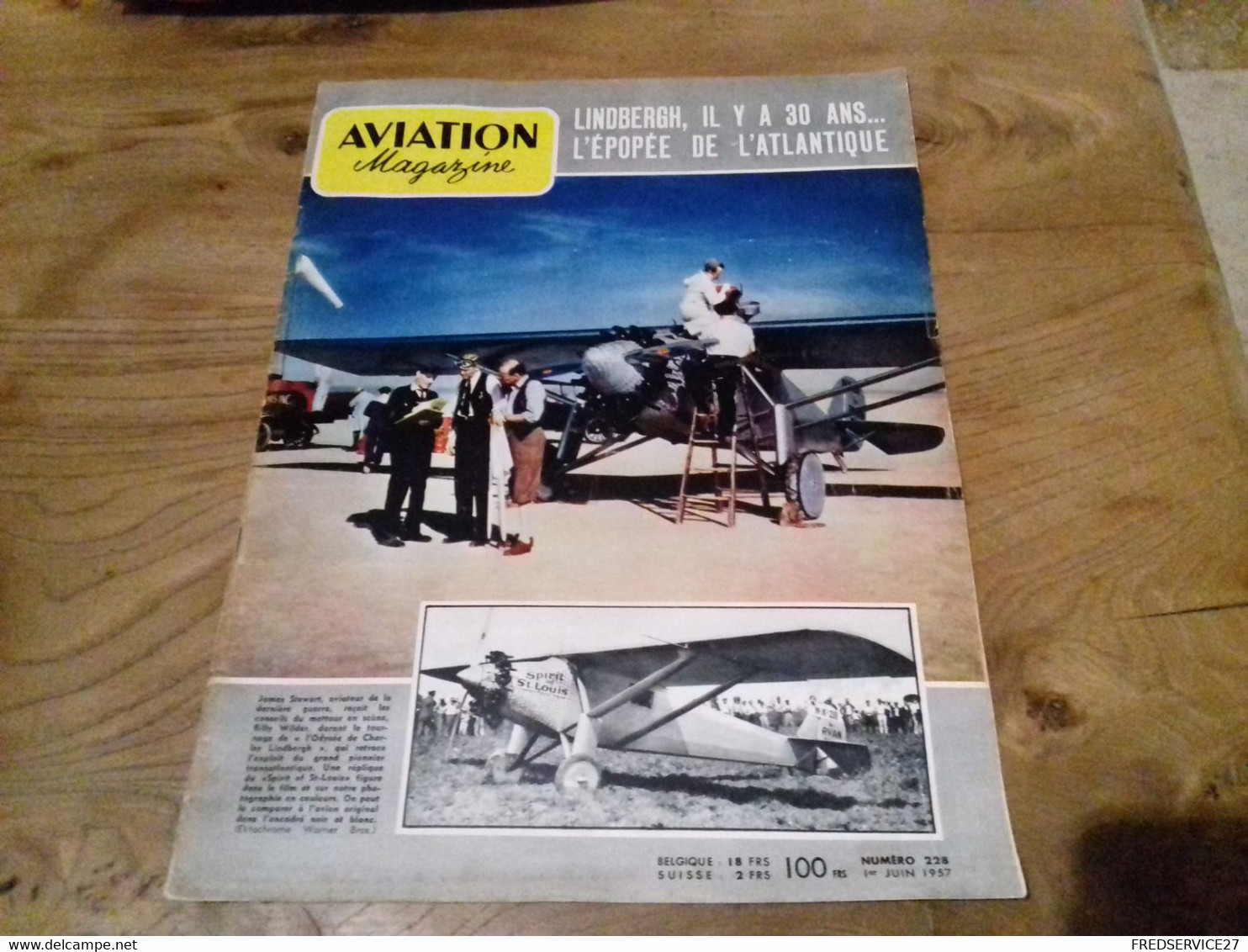 40/ AVIATION MAGAZINE N° 228 1957 LINDBERGH IL YA 30 ANS /ECT - Luchtvaart