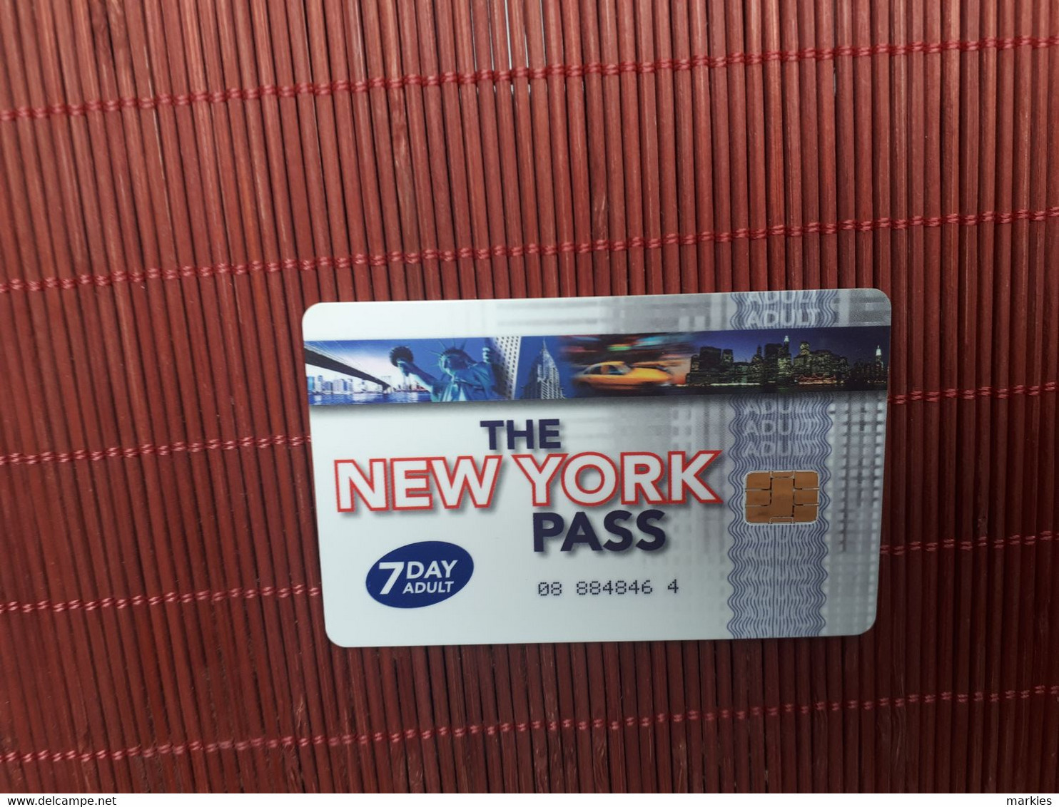 The New York Pass Not Phonecard 2 Scans  Rare - Unknown Origin