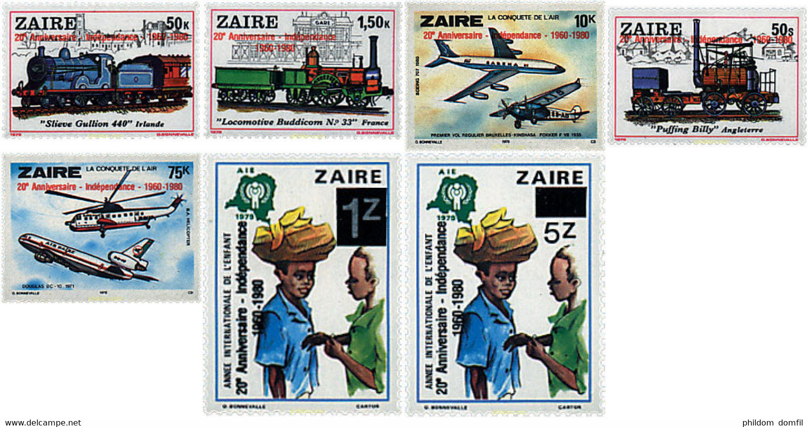 592103 MNH ZAIRE 1980 20 ANIVERSARIO DE LA INDEPENDENCIA - 1980-1989