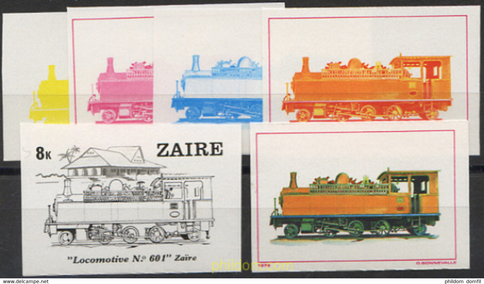 254149 MNH ZAIRE 1980 LOCOMOTORAS - 1980-1989