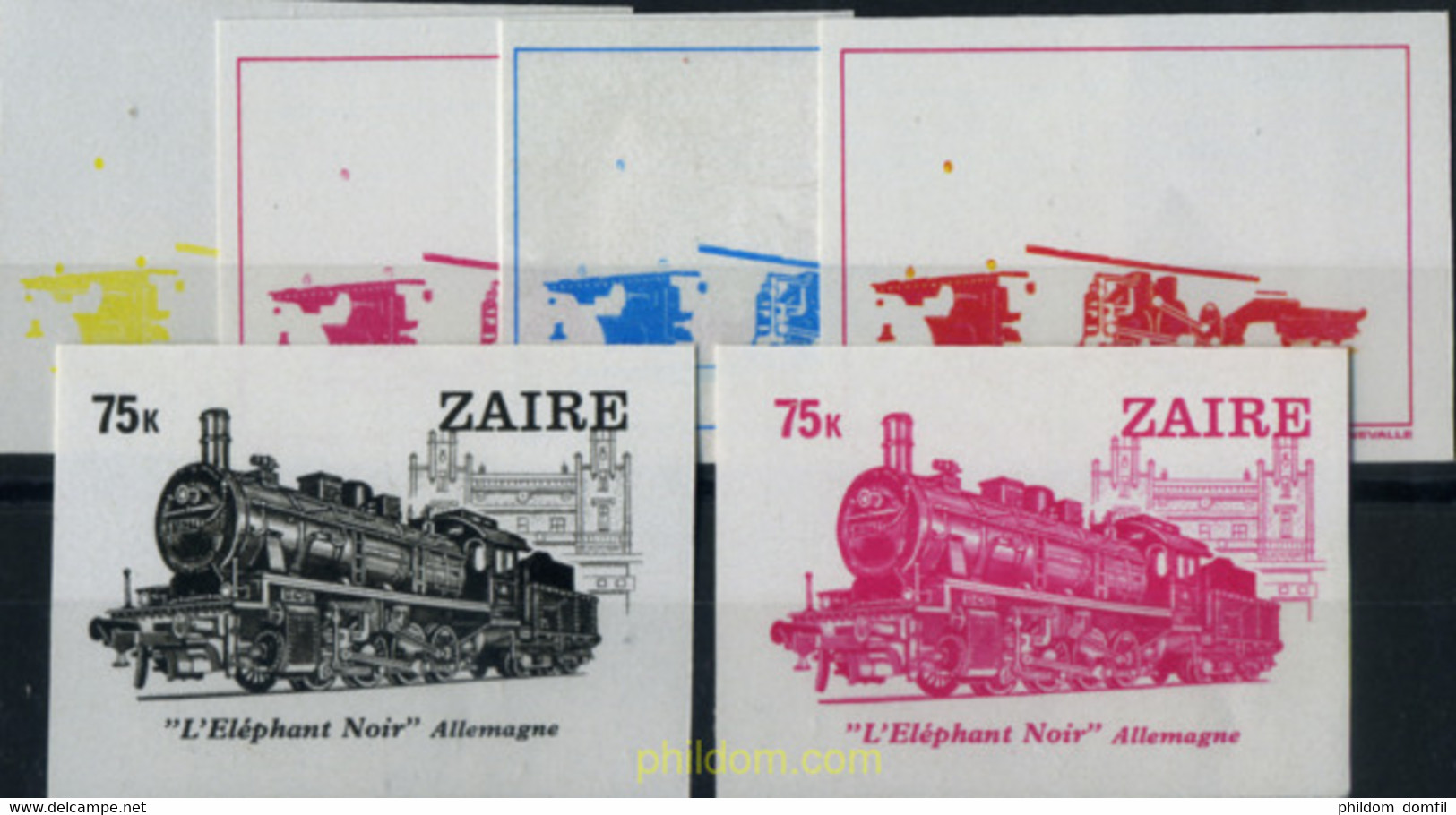 254151 MNH ZAIRE 1980 LOCOMOTORAS - 1980-1989