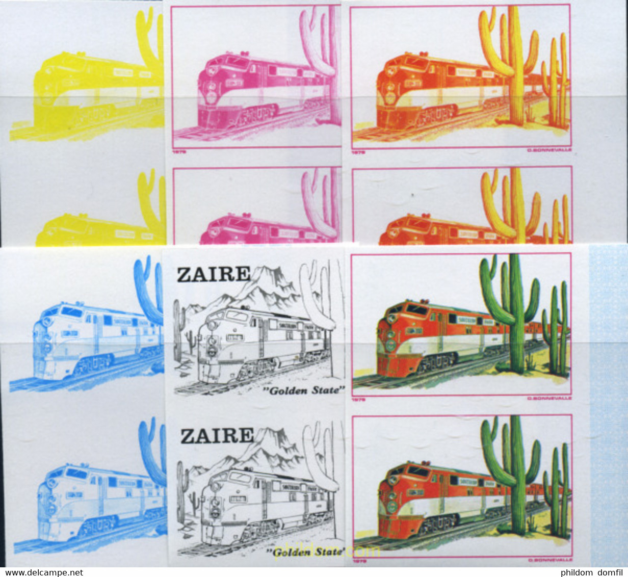 254165 MNH ZAIRE 1980 LOCOMOTORAS - 1980-1989