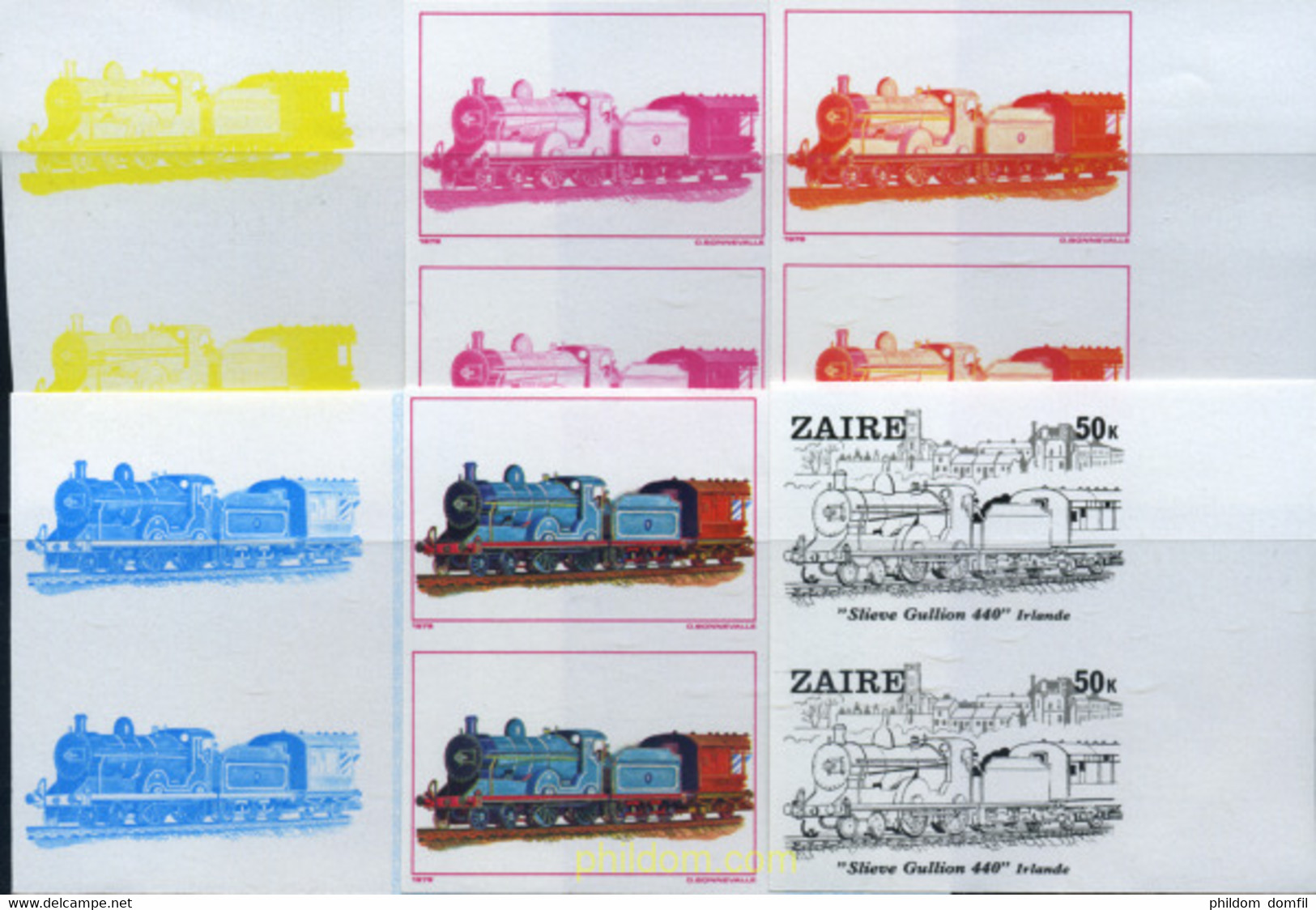 254167 MNH ZAIRE 1980 LOCOMOTORAS - 1980-1989