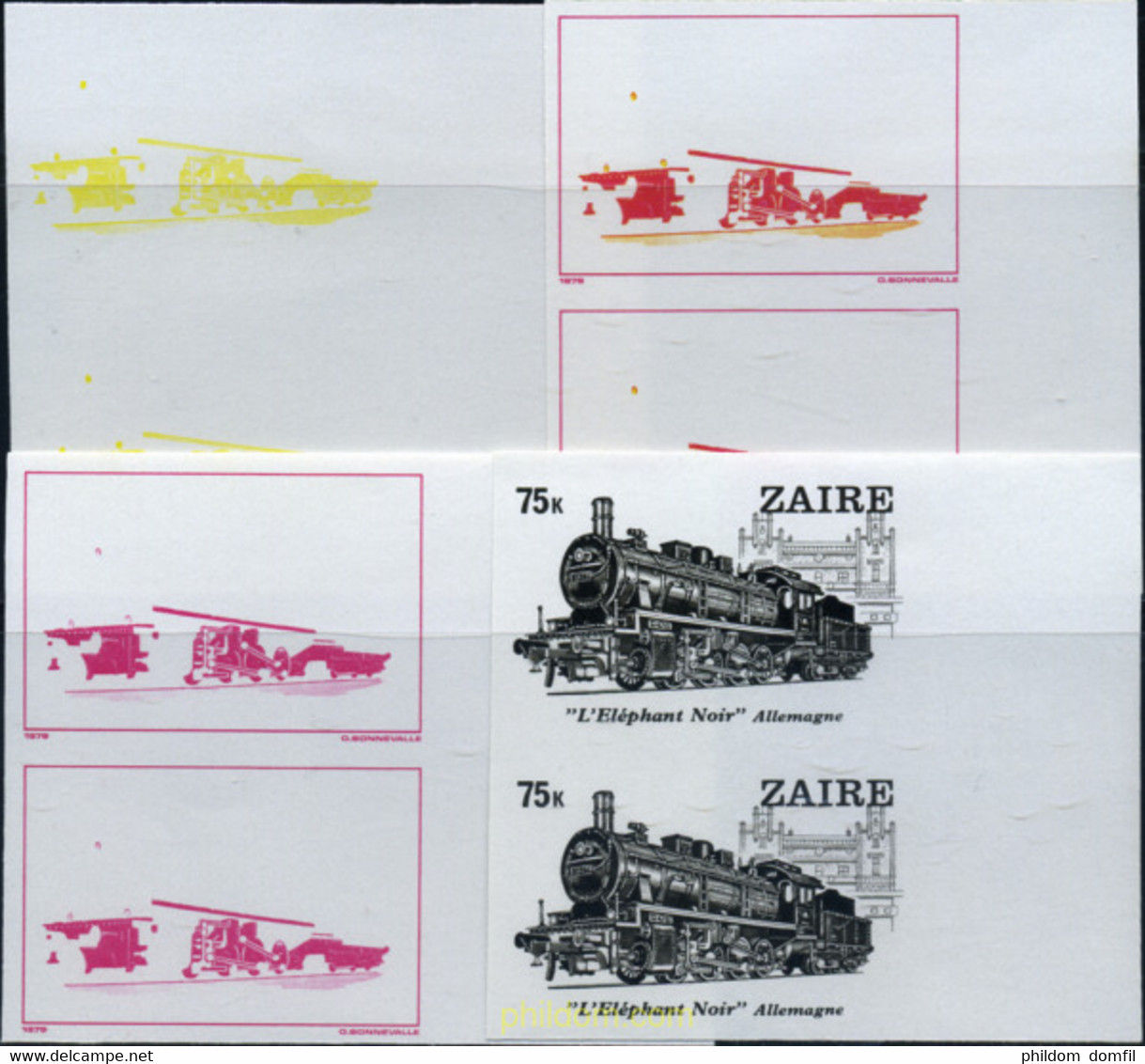 254169 MNH ZAIRE 1980 LOCOMOTORAS - 1980-1989