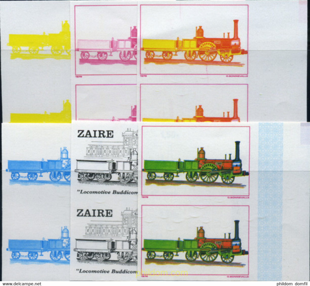 254171 MNH ZAIRE 1980 LOCOMOTORAS - 1980-1989