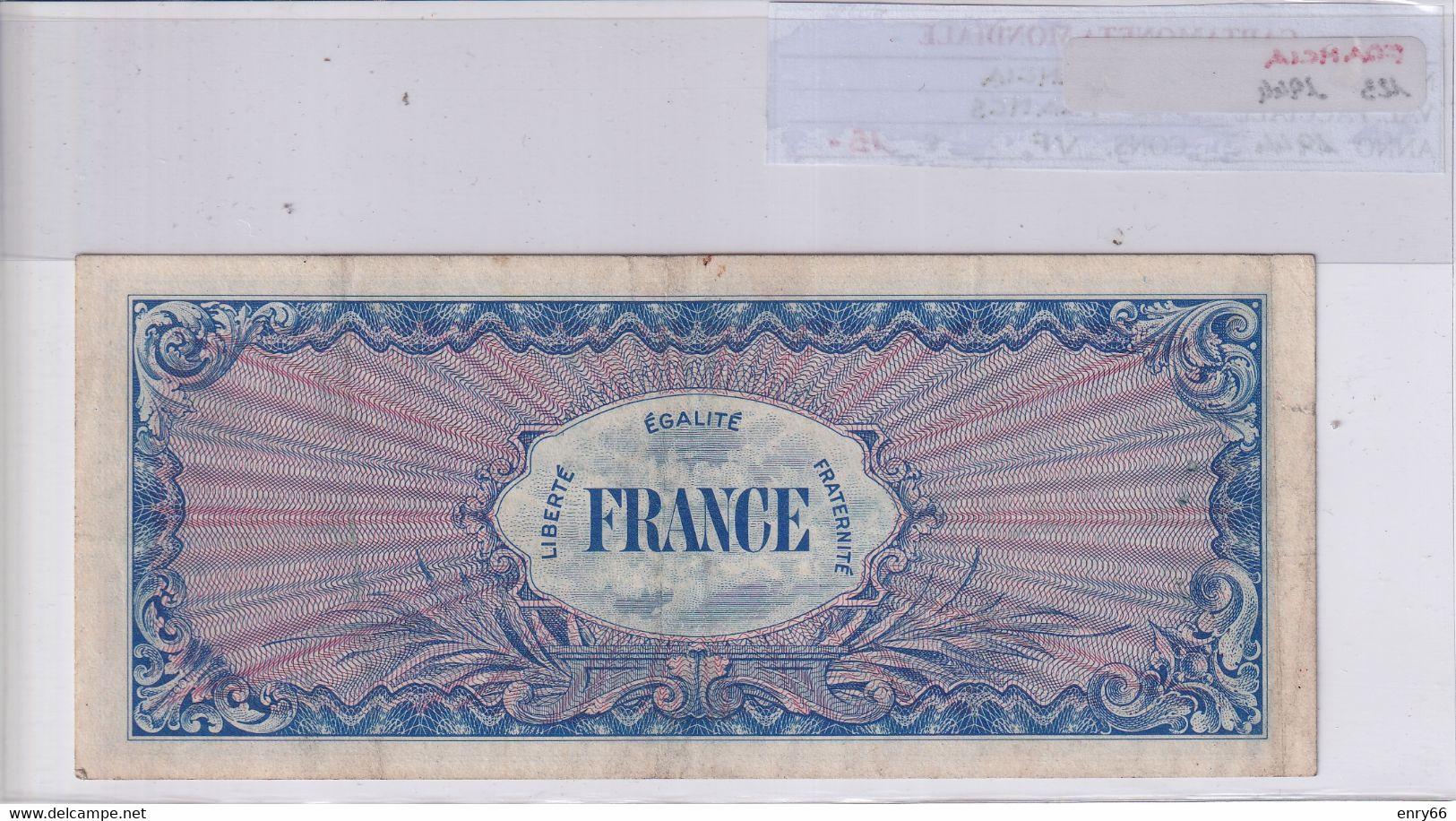 FRANCIA 100 FRANCS 1944 P 123 - Ohne Zuordnung