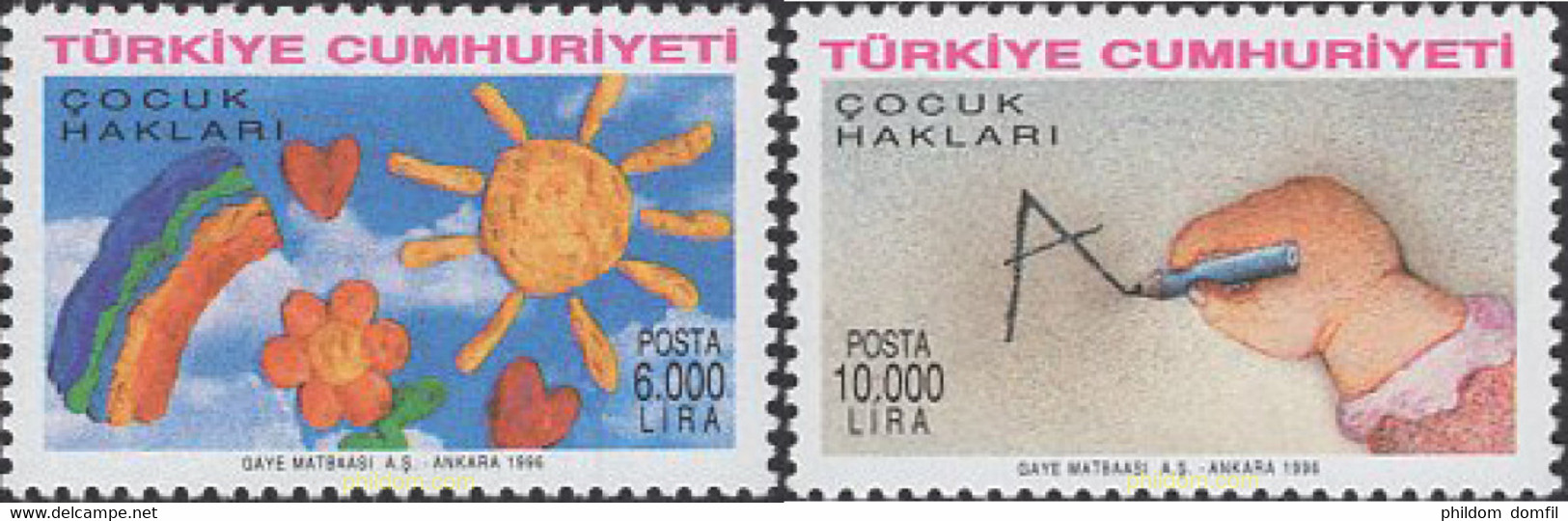 59352 MNH TURQUIA 1996 INFANCIA - Collections, Lots & Series