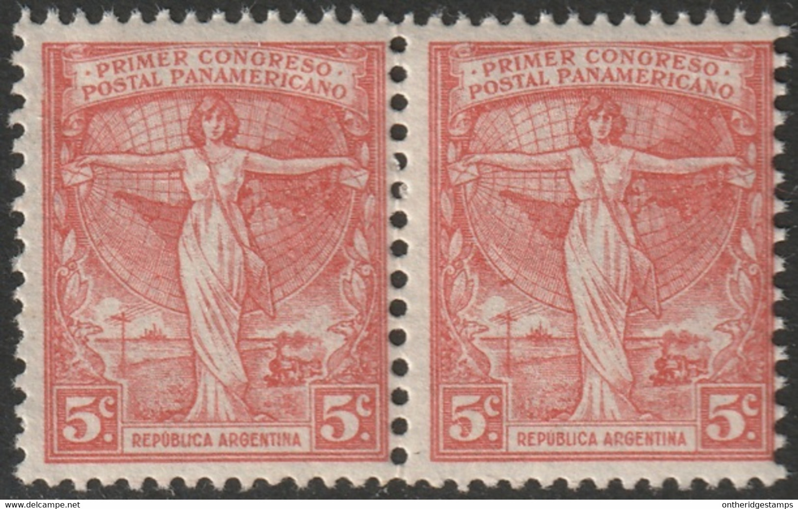 Argentina 1921 Sc 291 Argentine Yt 263 Pair MNH** - Unused Stamps