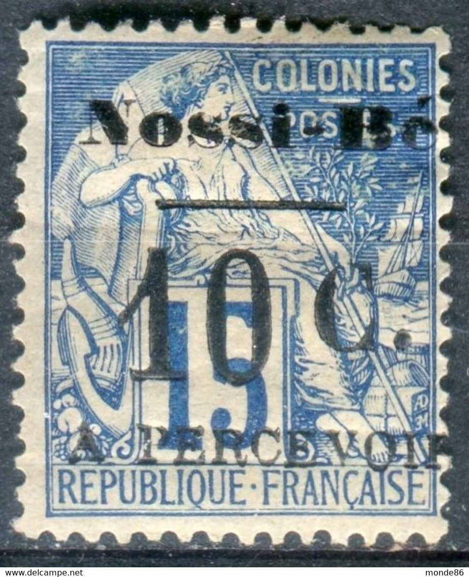 NOSSIBE - Y&T Taxe N° 8 *...signé Miro...léger Pelurage - Unused Stamps