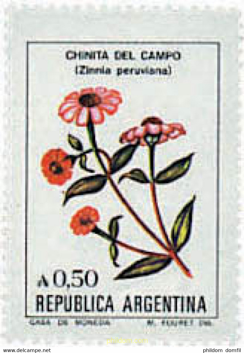 354070 MNH ARGENTINA 1985 FLORES - Gebruikt